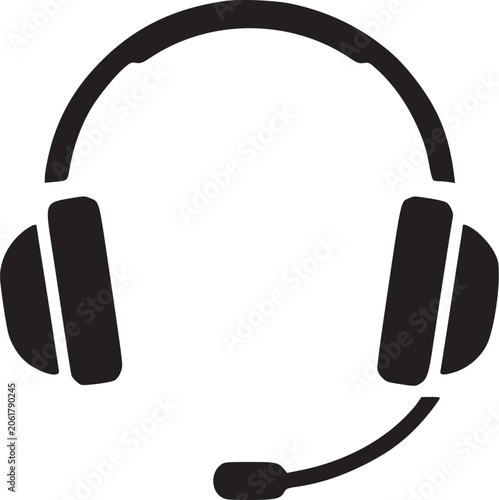 Foto Headset microphone icon