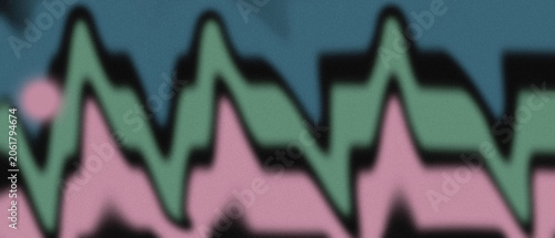 Abstract wavy lines with vibrant colors and grainy texture creating a dynamic background image.