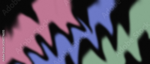 Abstract wavy blurred pattern in pink blue and green creating a vibrant textured background.