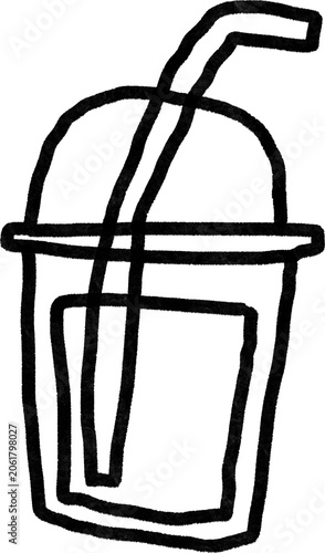 Pen drawn coffee object