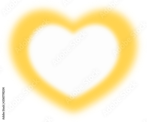 Blurry heart apple star clover tomato