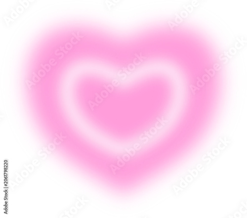 Blurry heart apple star clover tomato