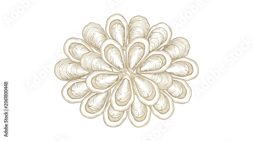 Golden Floral Decorative Ornate Design.