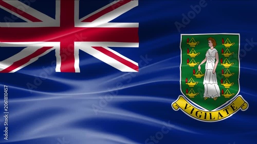 British flag and Norfolk county emblem crest on blue wave background with vigilance symbolism
