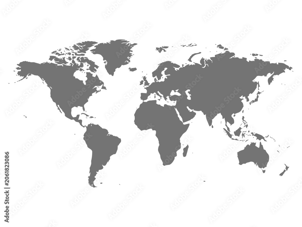 Fototapeta premium World map silhouette