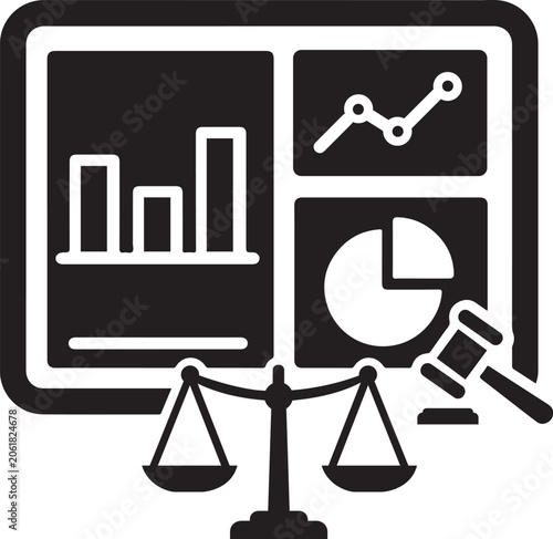Legal Analytics Dashboard Icon