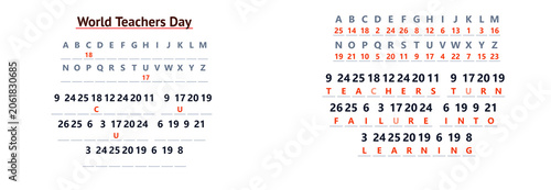 Foto Number Code Teacher Puzzle classroom cryptogram activity featuring a secret educ