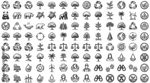 Various icons and symbols collection.