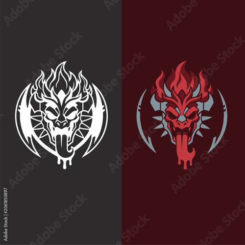 Bild auf Leinwand Simple Logo Blood Seeker Immortal Hero Dota 2 Artwork