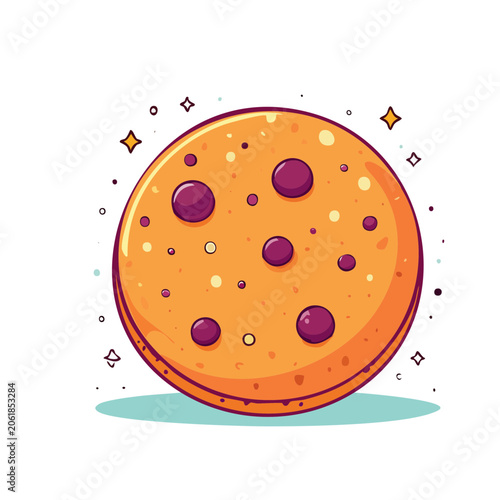 Flat design basketball with colorful dots pattern