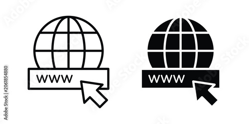 Bild auf Leinwand Domain icon