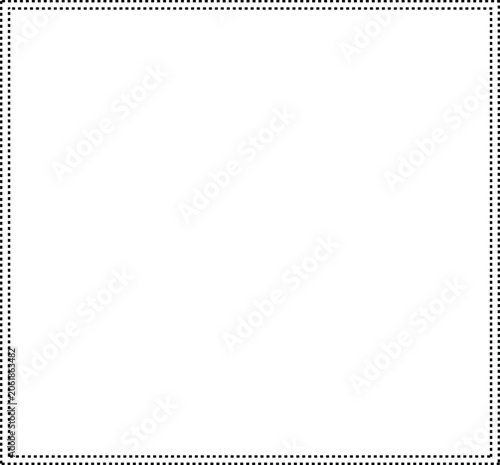Abstract Dotted Pattern Border with Geometric Design and Minimalist Aesthetic