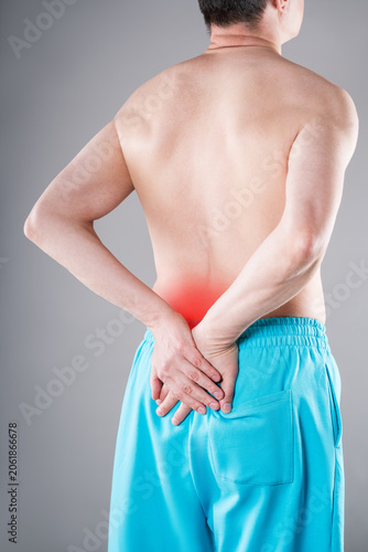 Konstfotografi Lower back pain, sciatica or lumbago concept