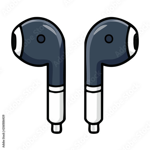 Flat design toilet brush vector illustration