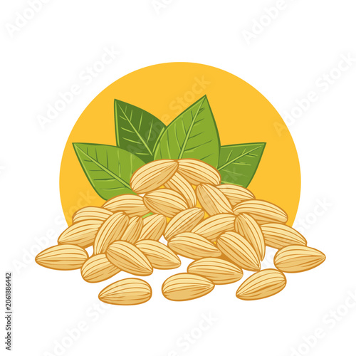Flat design vector illustration of a pineapple
