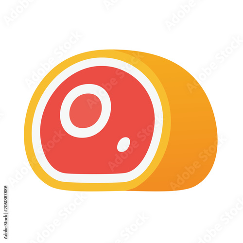 Flat design target icon with bullseye