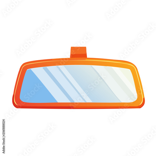 Orange and blue flat design laptop