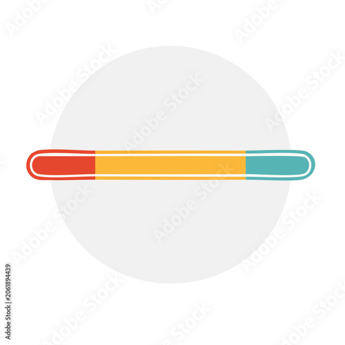 Flat progress bar with gradient colors