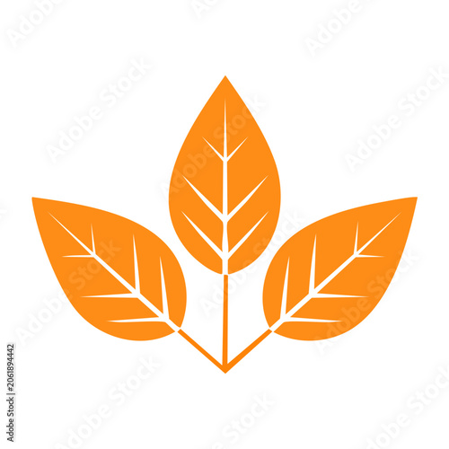 Flat orange map pin vector icon