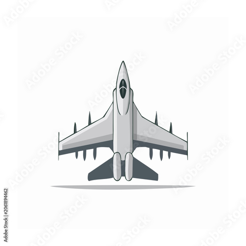 Minimalist airplane line art vector