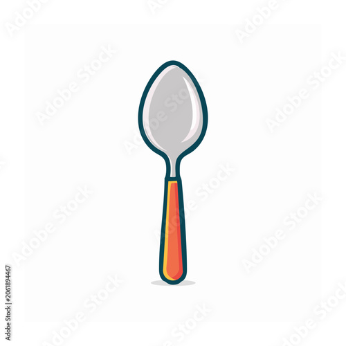 Red and blue paperclip vector icon