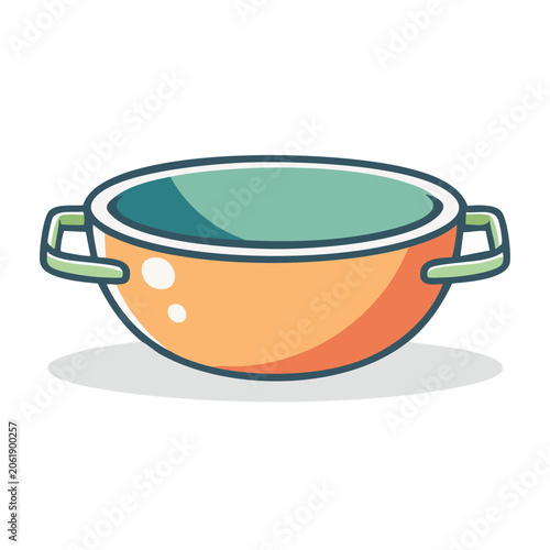 3D render of orange juice bowl