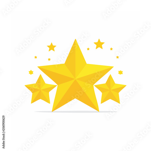 Yellow star burst vector graphic