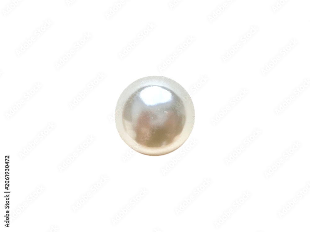 Obraz premium Glossy round pearl white push pin marker for digital maps and boards on a transparent background