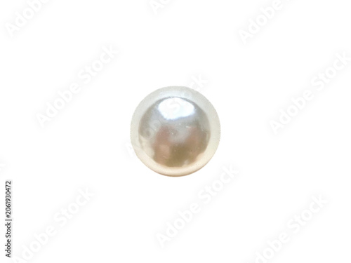 Canvastavla Glossy round pearl white push pin marker for digital maps and boards on a transp