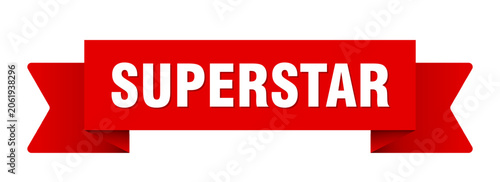 Obraz na płótnie superstar ribbon isolated on transparent background