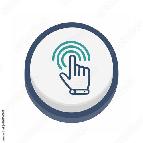 Flat design wifi symbol icon