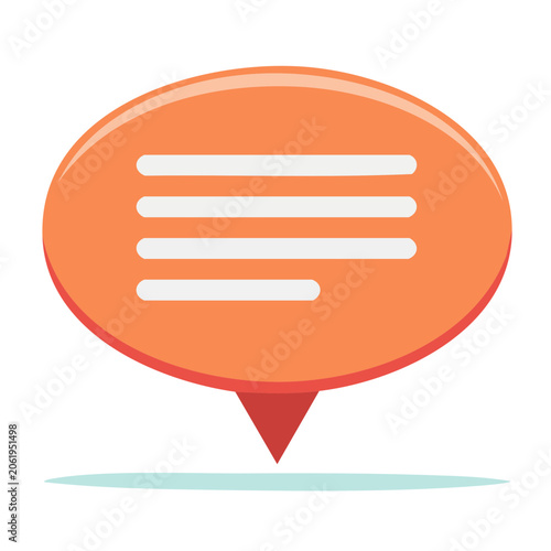 Flat orange loading progress bar vector
