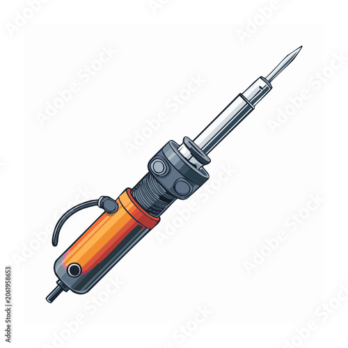 Flat design vector illustration of pliers