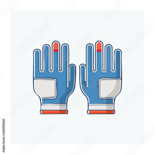 Flat design vector of office chair and desk