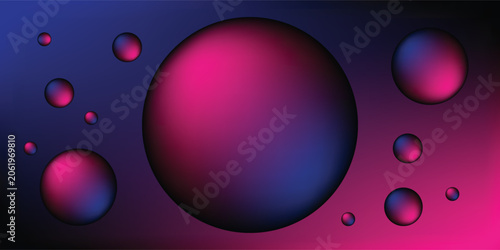 Foto A mesmerizing sphere floats in a dreamlike space, emanating a blend of vivid pinks and deep purples