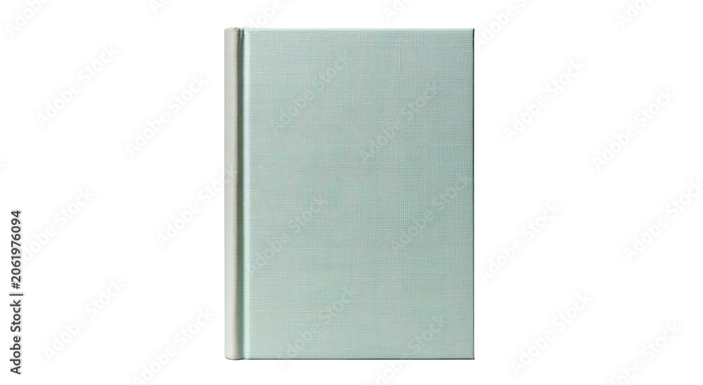 Fototapeta premium Light blue hardcover book isolated on transparent background