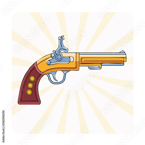 Flat design yellow and blue screwdriver isolated