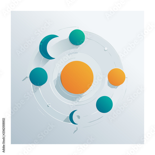 Minimalist abstract icon set