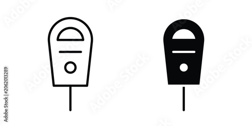 Foto Parking meter icon