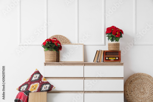 Interior of light room with...