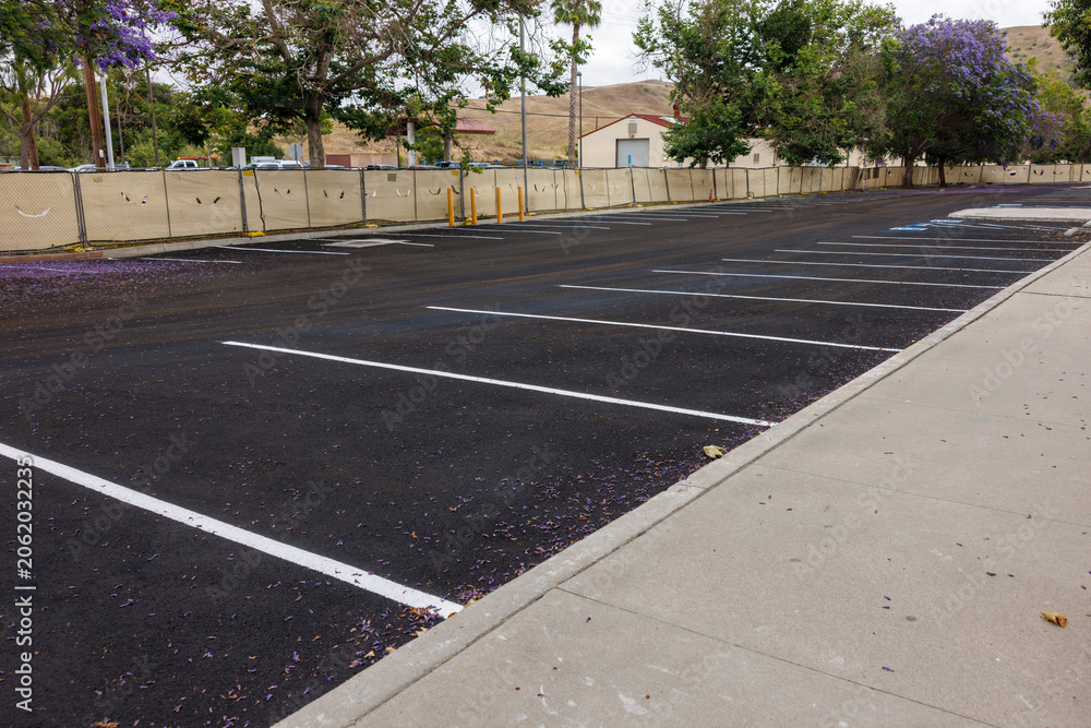 Obraz premium parking lot in the street