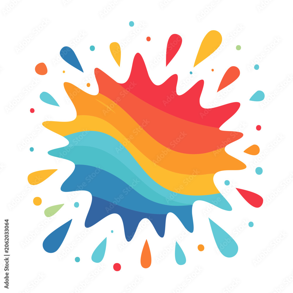 Fototapeta premium Flat design vector of fire burst explosion