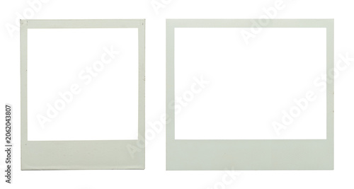 Schilderij op canvas blank vintage photo frame. png isolated on transparent background