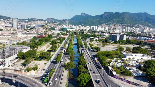 Centro do Rio de Janeiro, Rio de Janeiro, Brasil, drone, vista aérea, aerial view, downtown Rio, centro histórico, Baía de Guanabara, Guanabara Bay, Quinta da Boa Vista, Museu Nacional, Museu Zoológic
