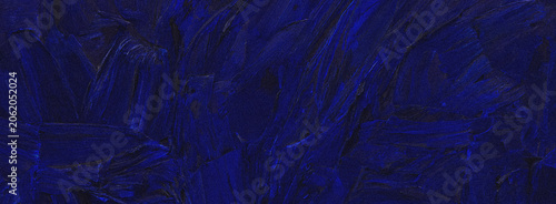 Photos Dark blue abstract paint strokes textured brushwork and impasto style