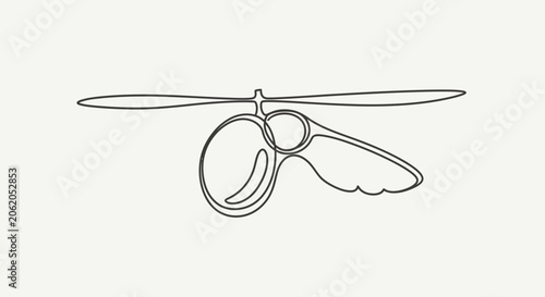 Fotografía helicopter with wing and rotor