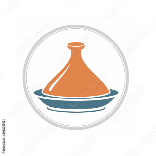 Flat design hourglass icon vector
