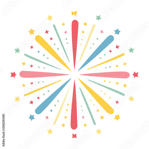 Abstract star burst vector pattern