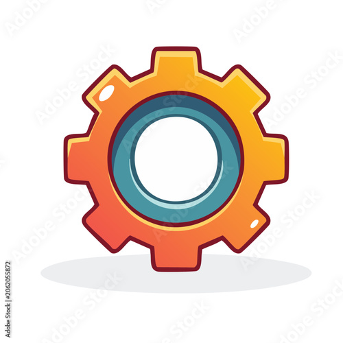 Flat design target icon with bullseye