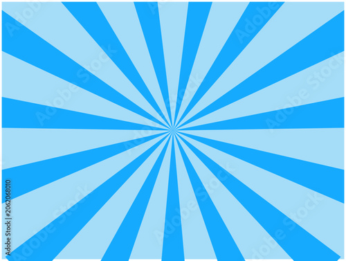Light blue sunburst background vector illustration